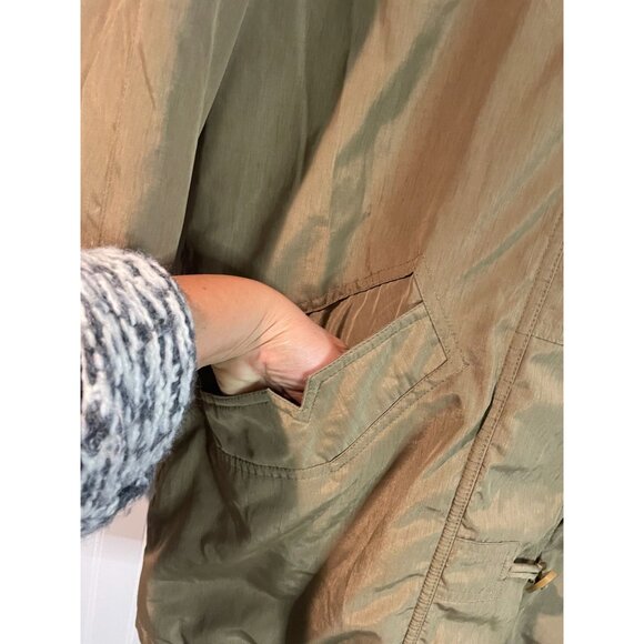 Vintage Utex Small Green Hooded Parka Coat With Wooden Toggles & Front Pockets - Picture 7 of 16